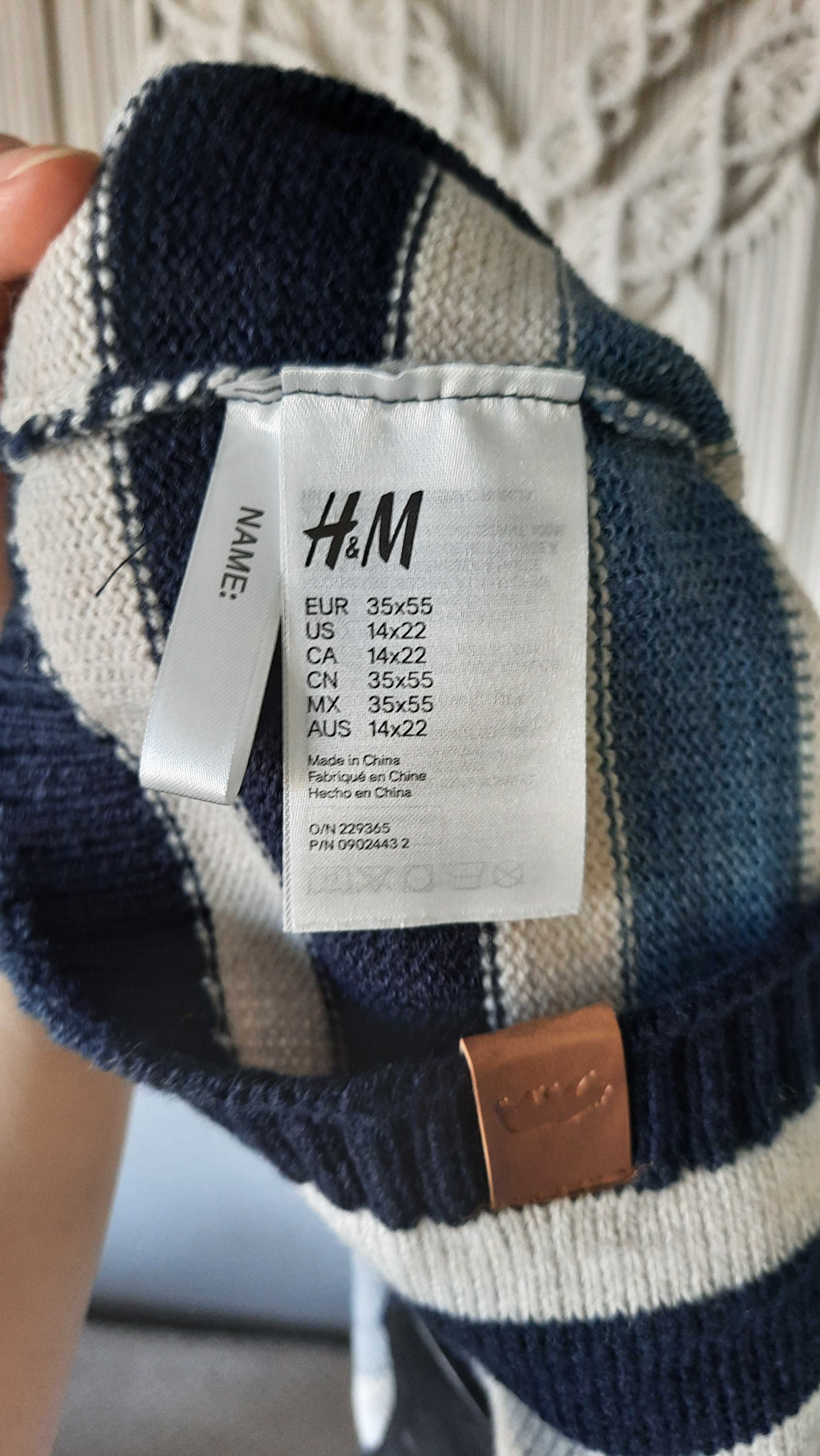 H&M chłopięcy komin w paski NOWY