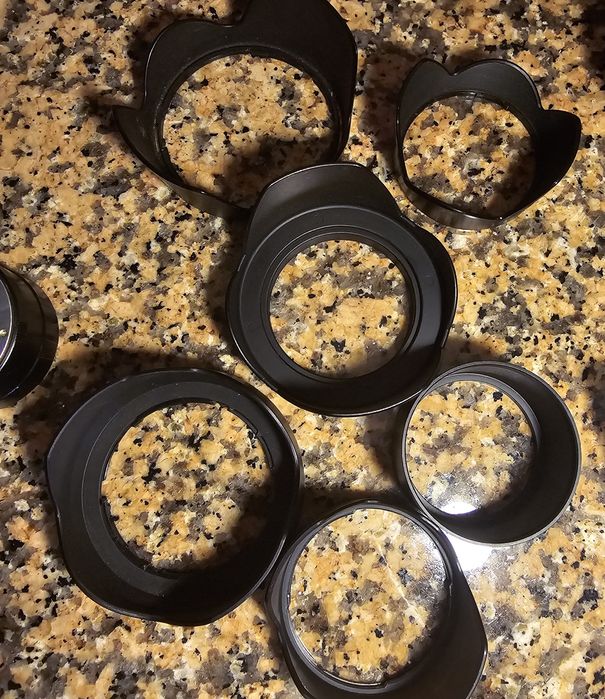 Aneis adaptação lentes e para-sois.