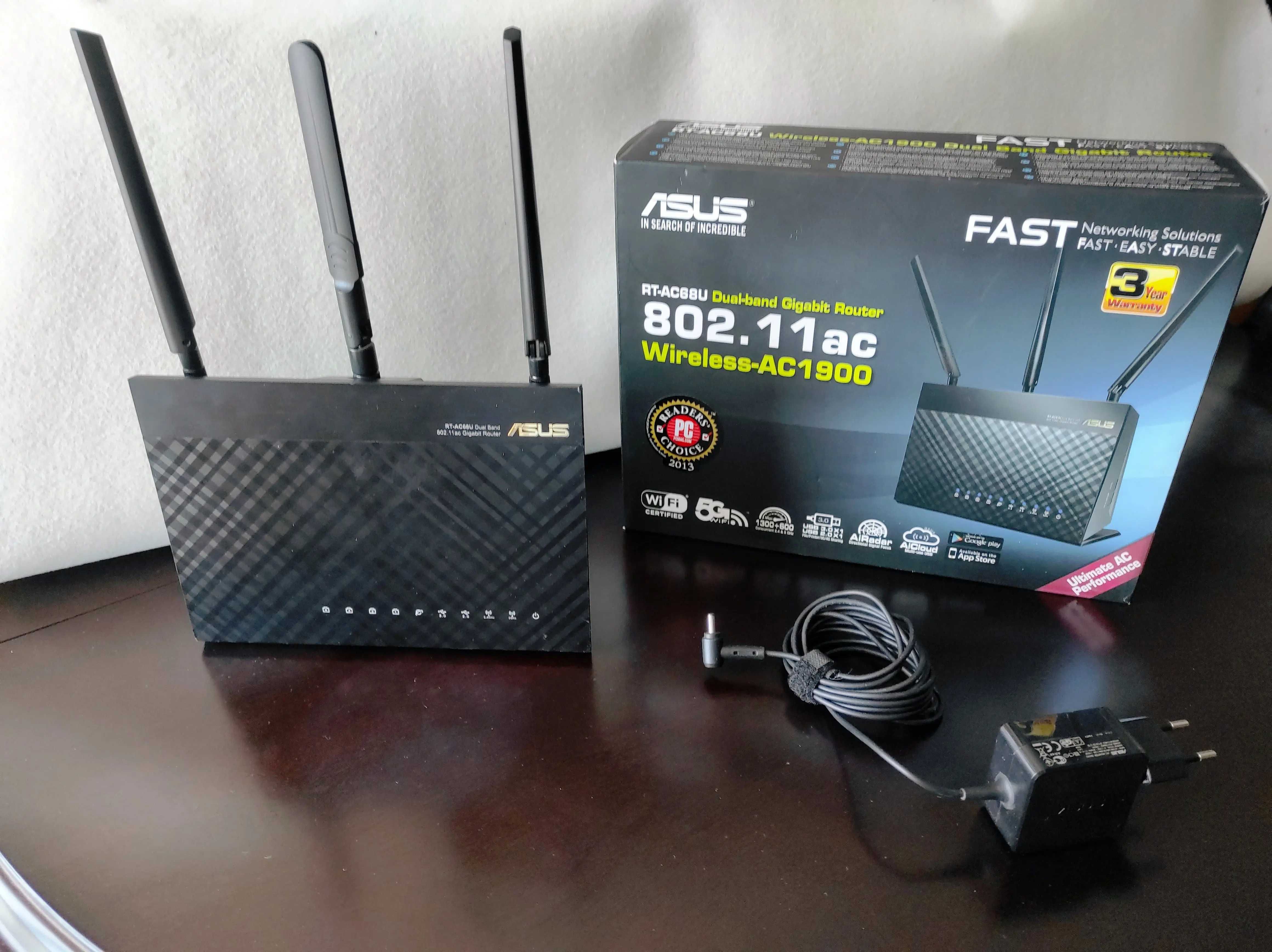 Router ASUS RT-AC68U - Impecável. Firmware de 2025/Ago/19