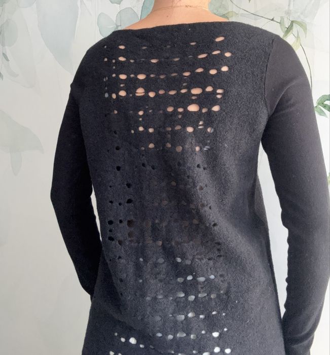 Sweter merino wool welna wiskoza s m zima cieply miekki