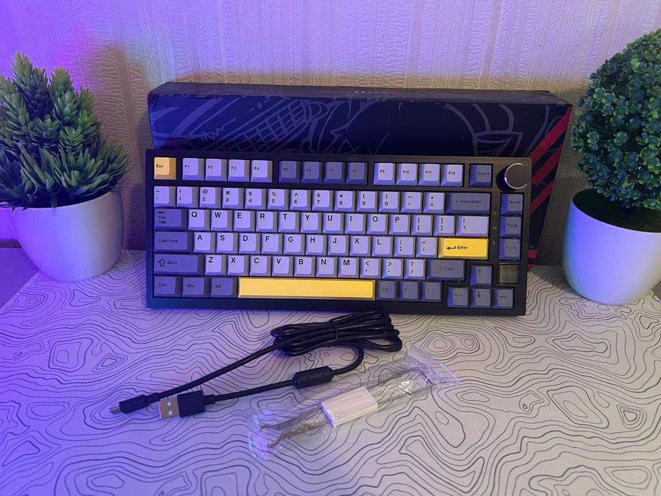 Нові AJAZZ AK820 PRO 75% GIFT бездротова механічна клавіатура TRI-MODE