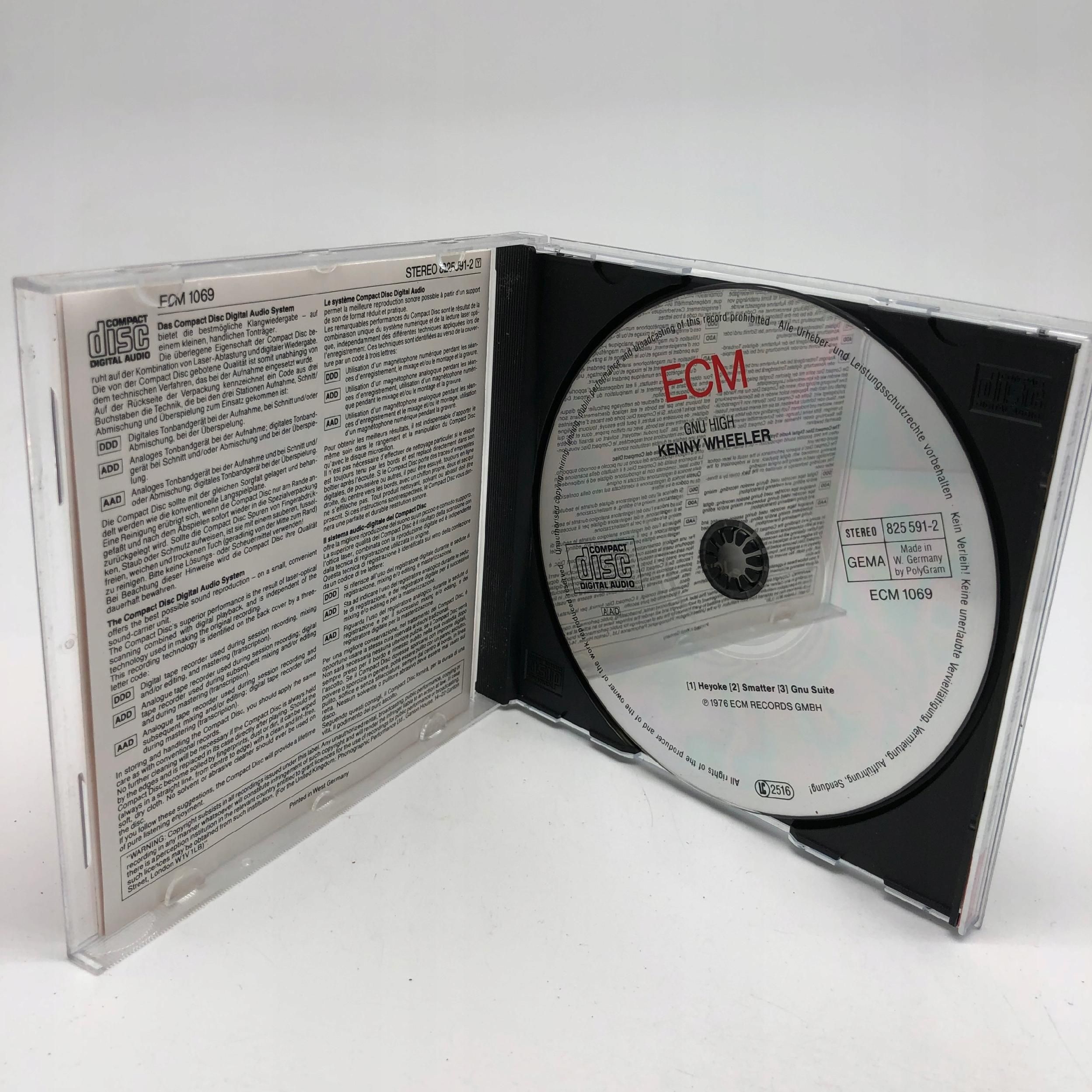 cd - kenny wheeler - gnu high 1976 jazz