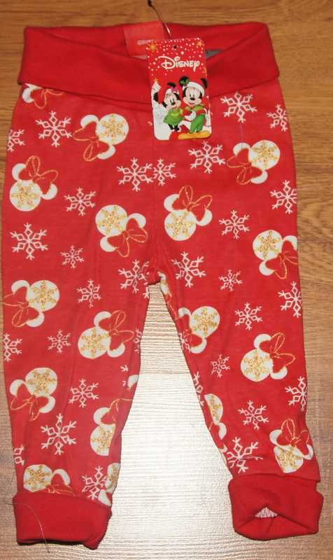 Spodnie niemowlęce piżama Święta świąteczne 62 68 dla bliżniąt