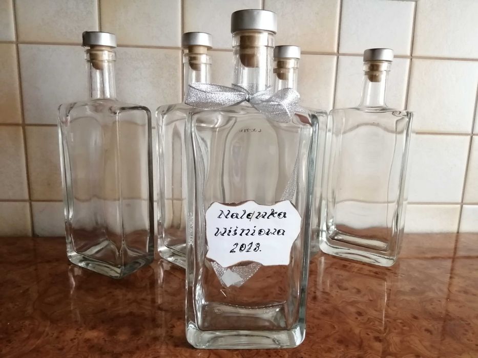 Butelki szklane z korkiem 500ml 6szt