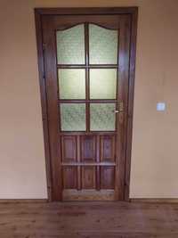 Drzwi drewniane wewnętrzne 80 z ościeżnicą