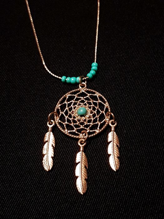 Naszyjnik dream catcher łapacz snów boho indiański motyw