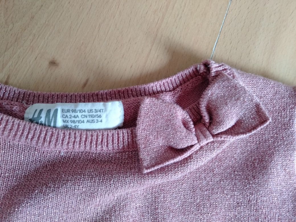 Sweter H&M rozm 98-104 cm + GRATIS