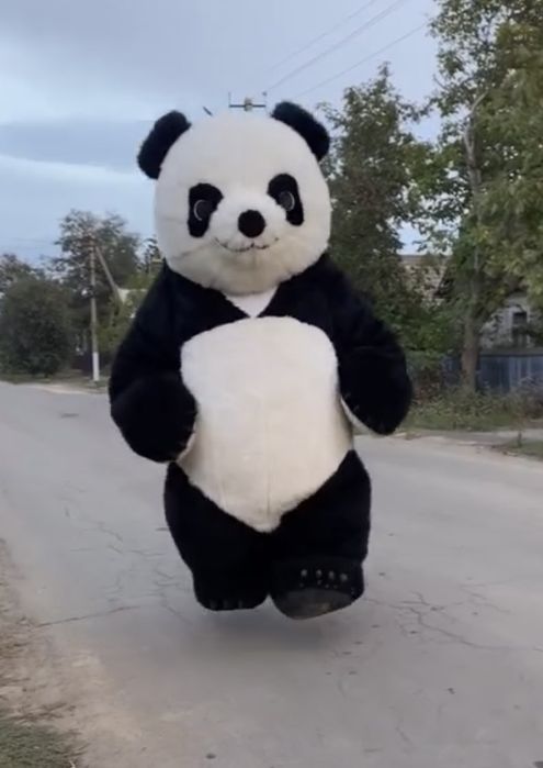 Надувний костюм панди