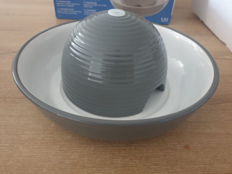 Poidełko,fontanna ceramiczne,szare 1.5l