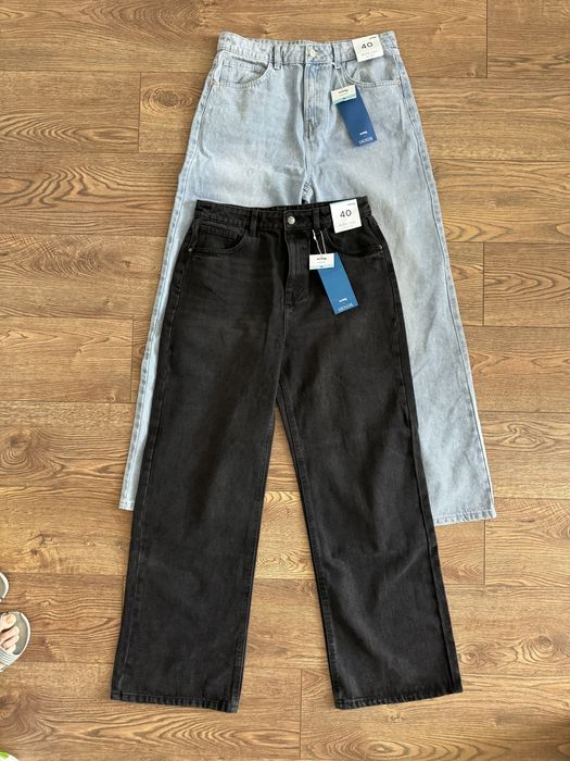 Нові жіночі чорні та блакитні джинси Sinsay, 40/L