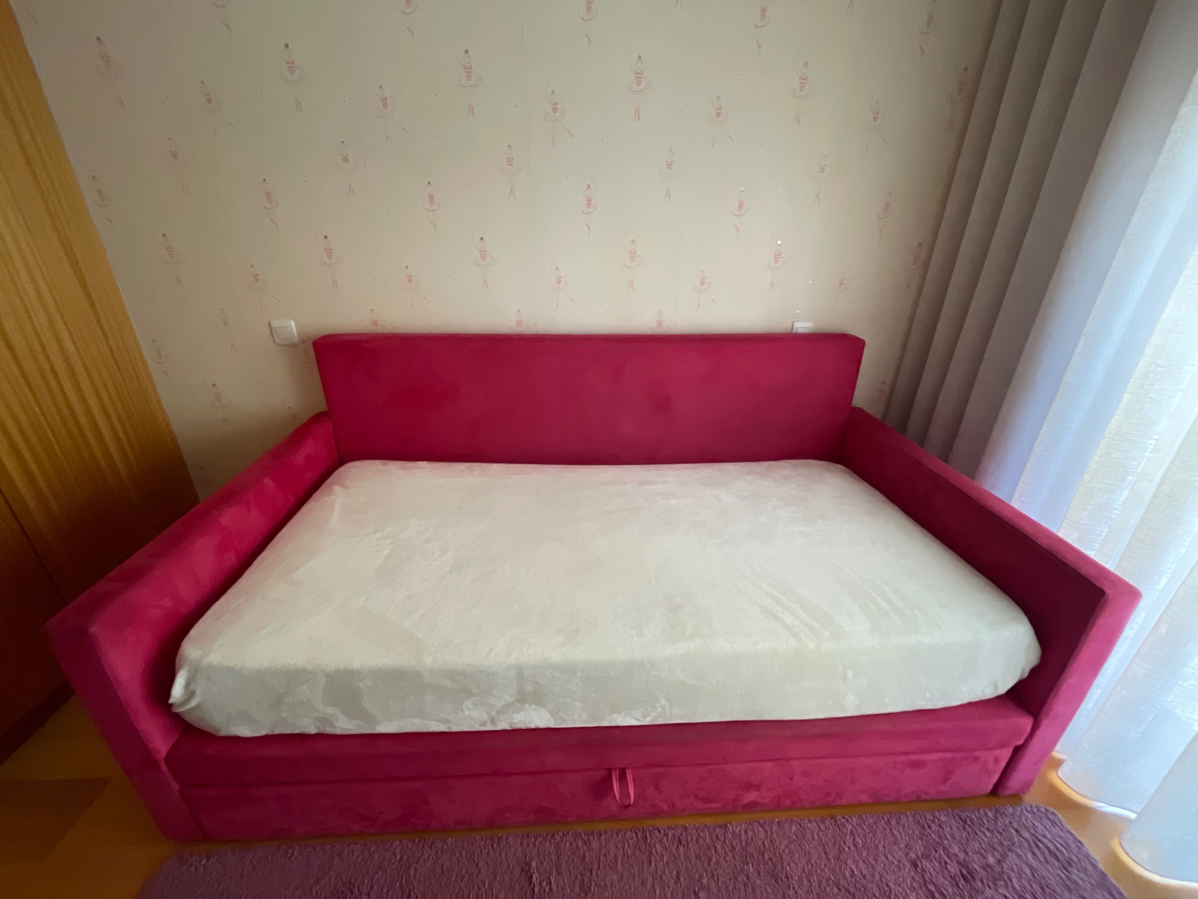 Cama Estufada + Colchão (Solteiro)