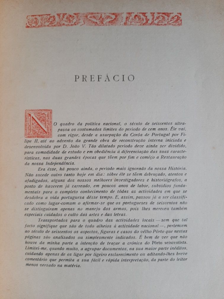 Livro "O Pôrto Seiscentista"