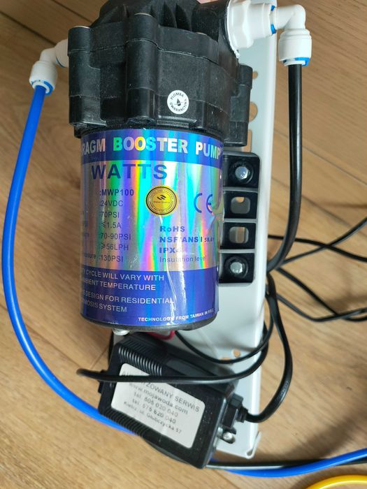 Filtr RO odwróconej osmozy + pompa wspomagająca
