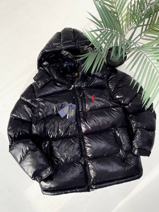ПУХОВИК RALPH LAUREN ,поховик поло, глянцевый пуховик Поло