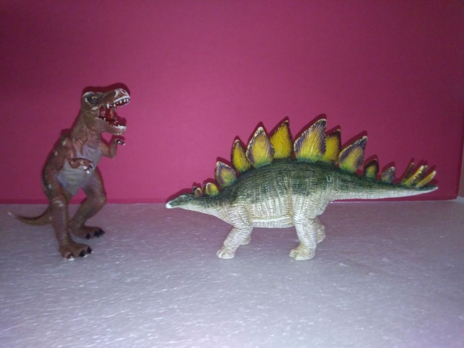 2 bonecos antigos da marca MOJO Dinossauros