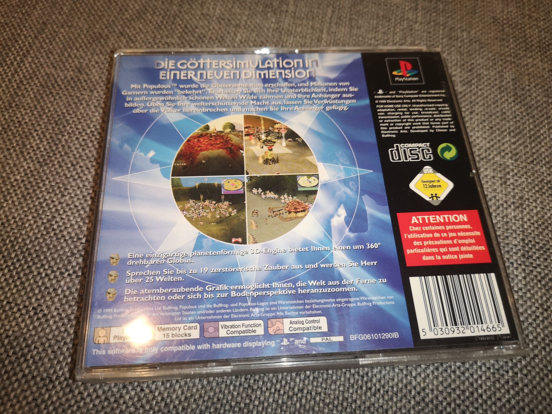 Populous the Beginning PSX PS1 gra ANG (stan bdb) sklep Ursus