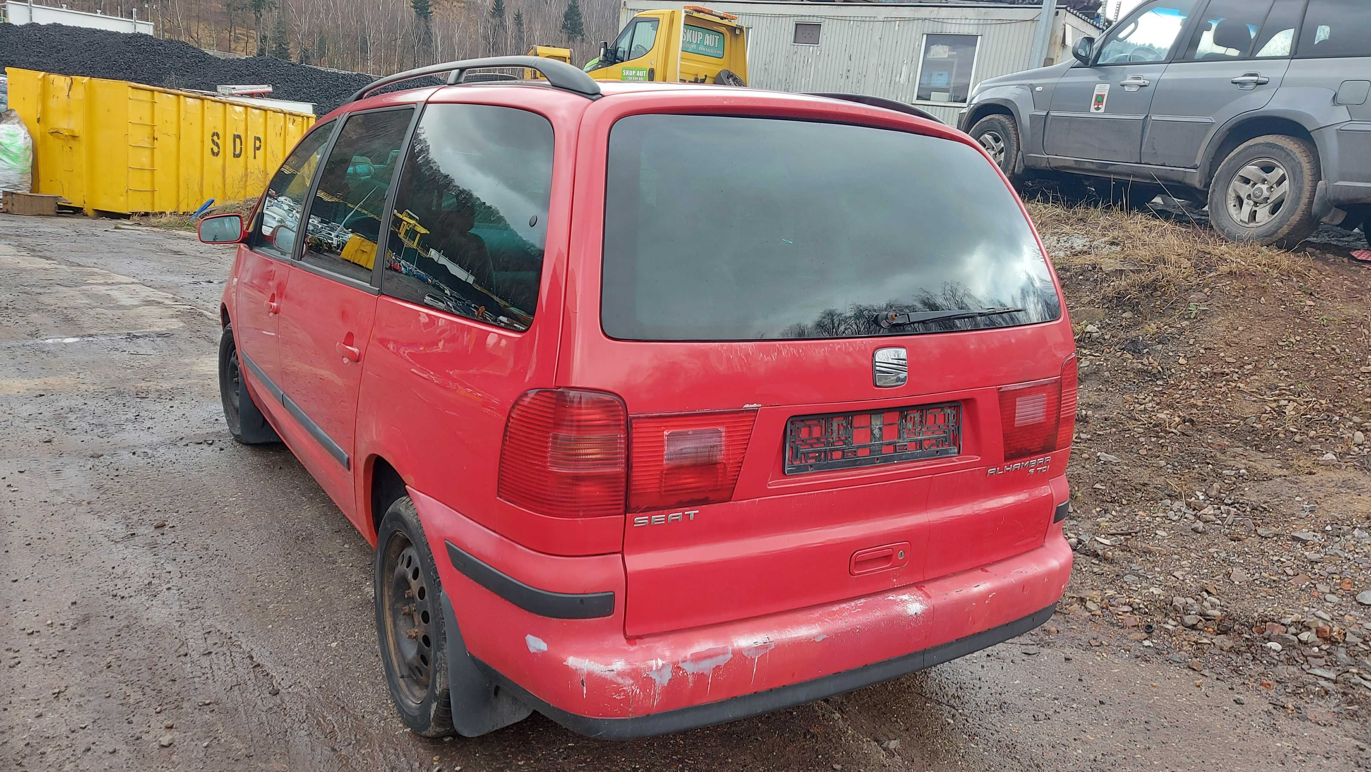 Seat Alhambra I Lift zderzak przedni czerwony FV części/dostawa