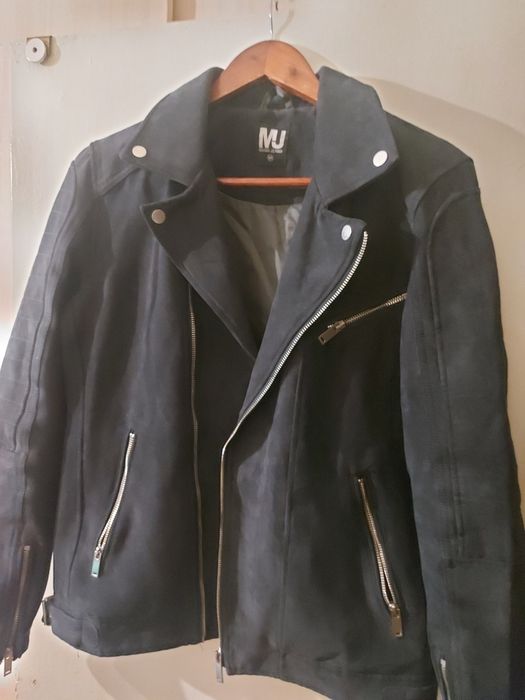 Чоловіча куртка косуха під замш