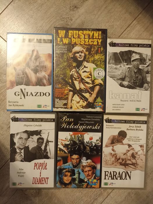 Zestaw polskich filmów kasety VHS video
