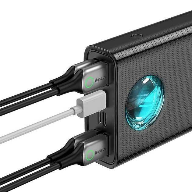 Baseus повербанк на 30000 mAh, колір - чорний. Арт: колір - чорний