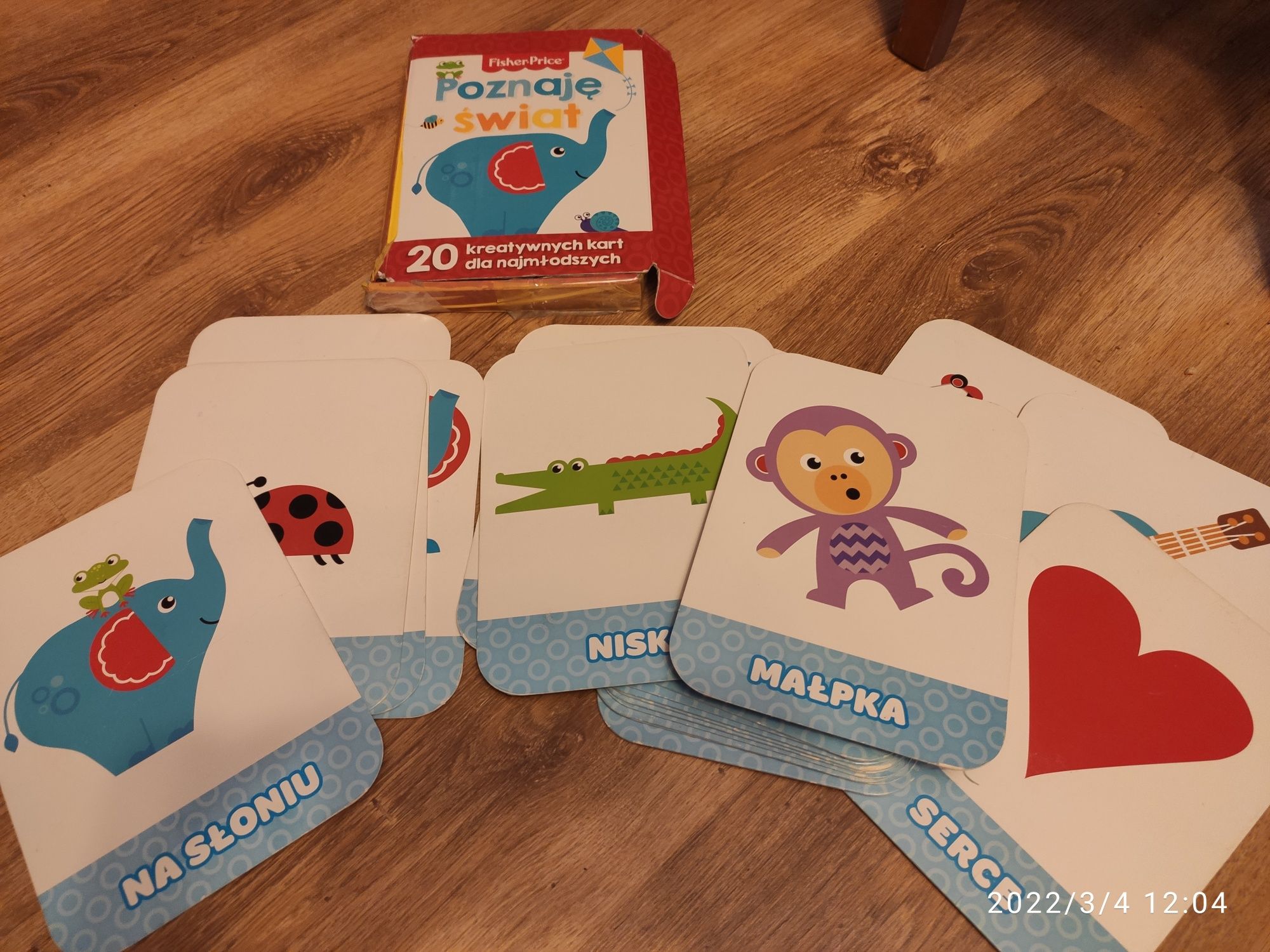 Kreatywne karty 20 sztuk Poznaje świat FisherPrice 1+