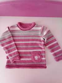 Sweter sweterek z długim rękawem roz 74-80