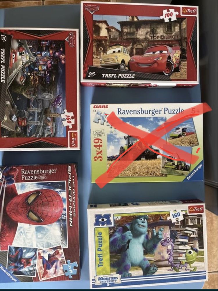 Puzzle Cars, Spiderman, Monsters, Ravensburger