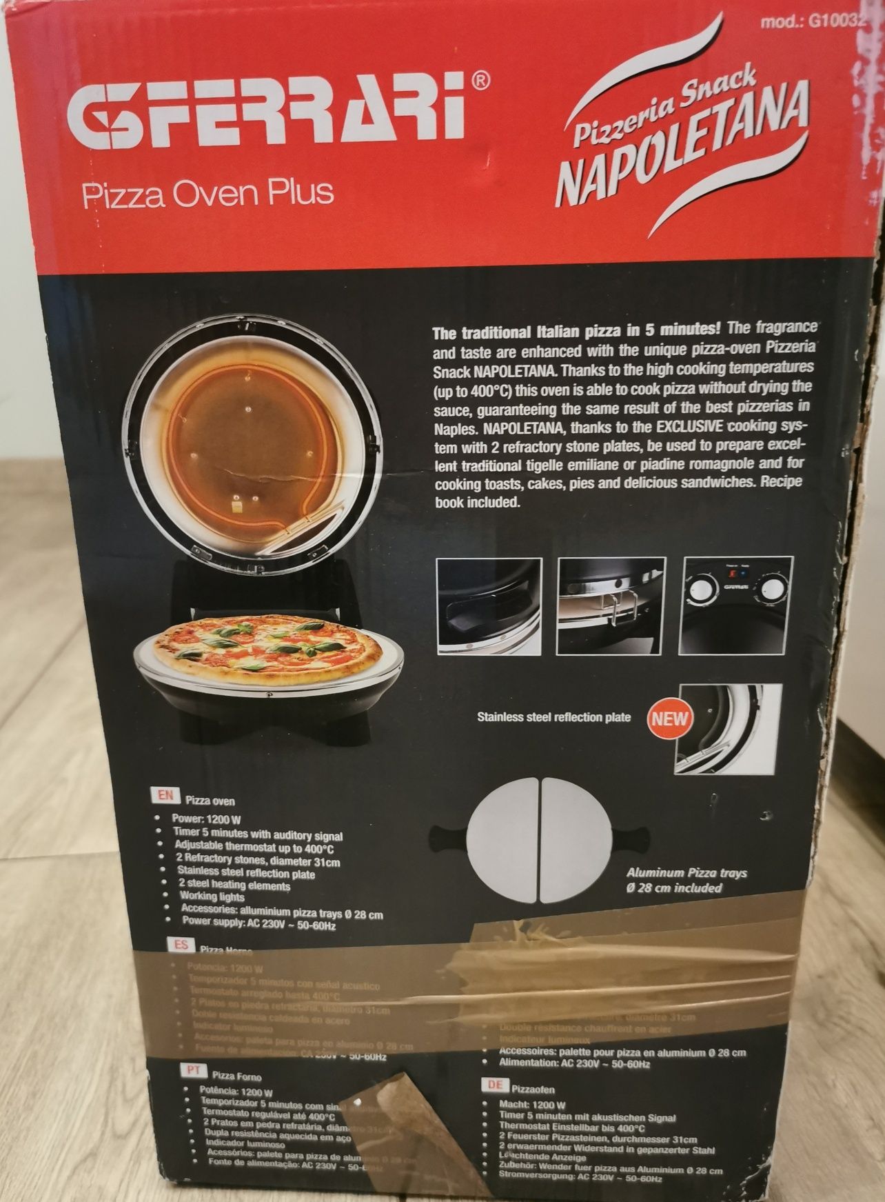 Piec do pizzy G3 Ferrari G10032 Czarny