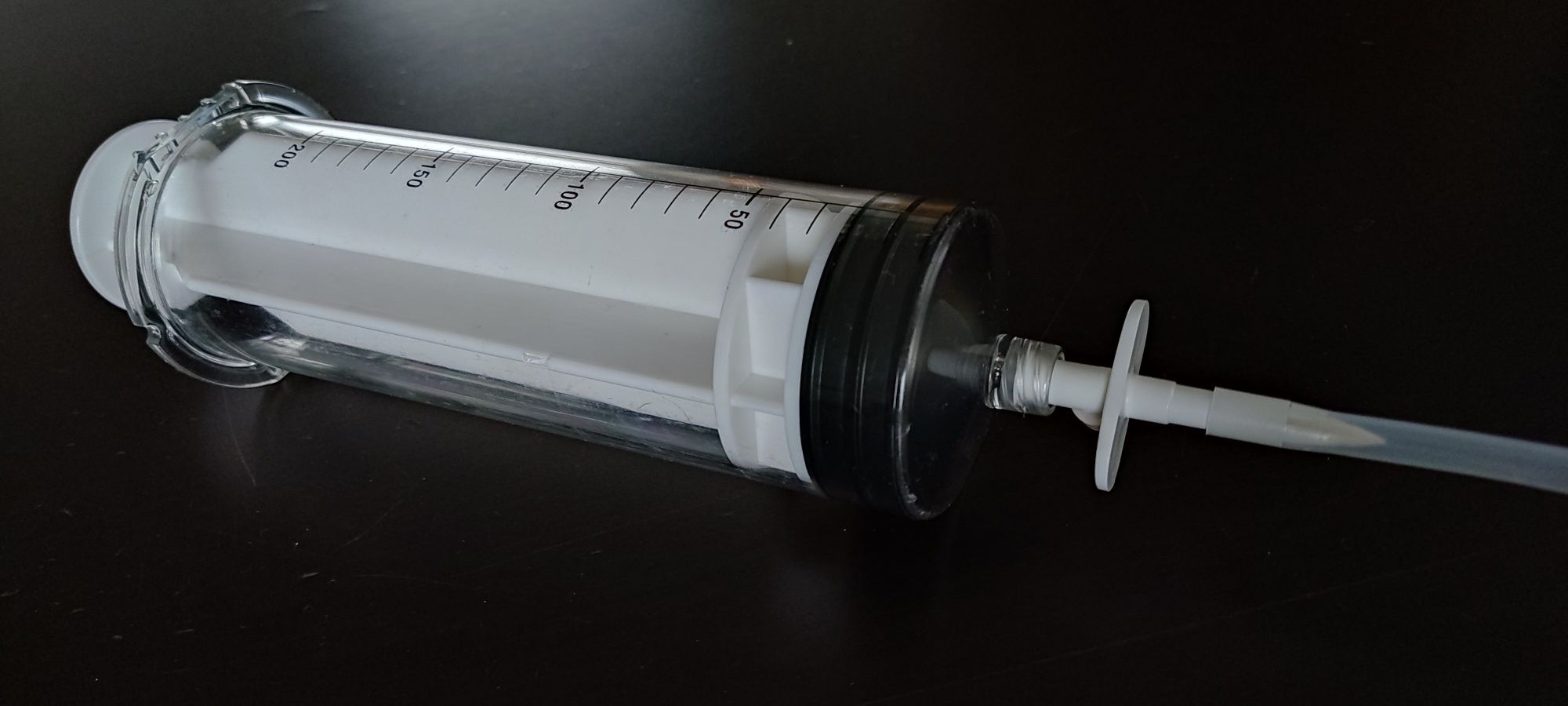 5 x 200 ml  10 x100 strzykawka strzykawki wężyk gratis