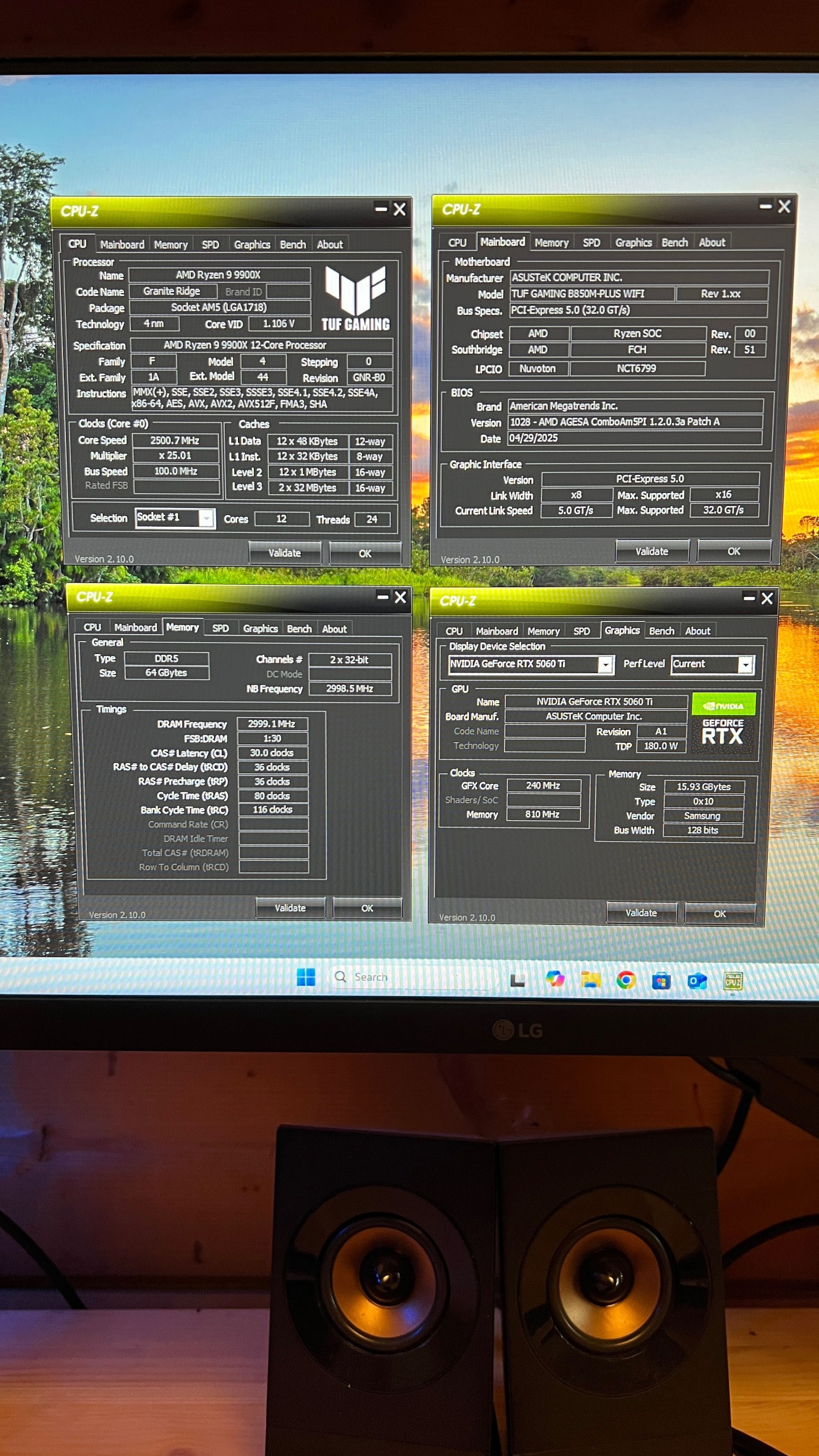 Mega komputer do gier - 5060ti 16GB, Ryzen 9900x do 5.6GHz, 64GB DDR5