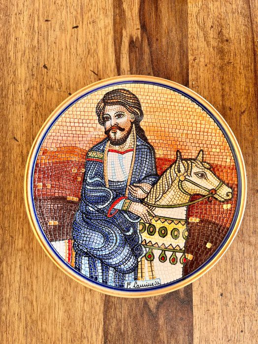 Pratos de coleção de Franco Lamincia - assinado pelo autor , 1986