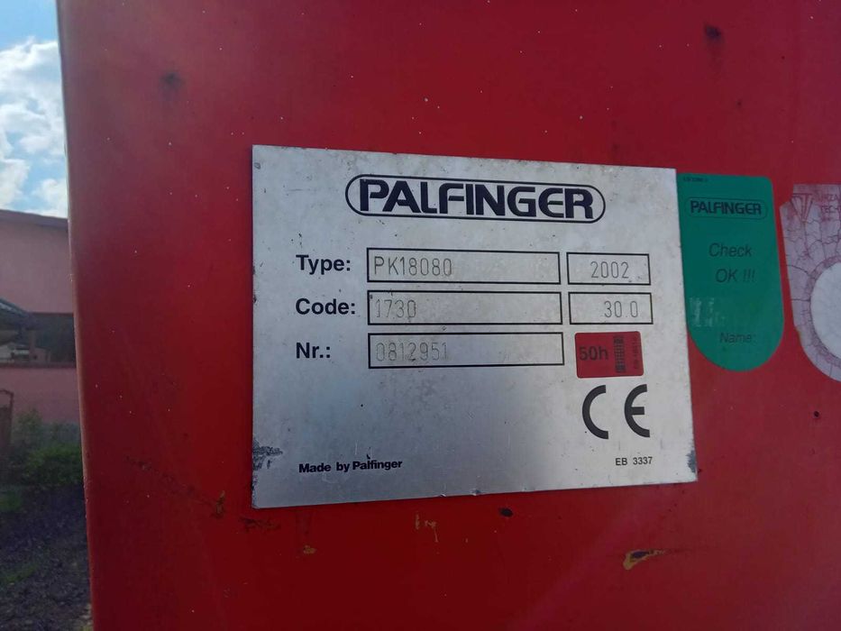 Продам кран маніпулятор Palfinger 18080, 2002 рік