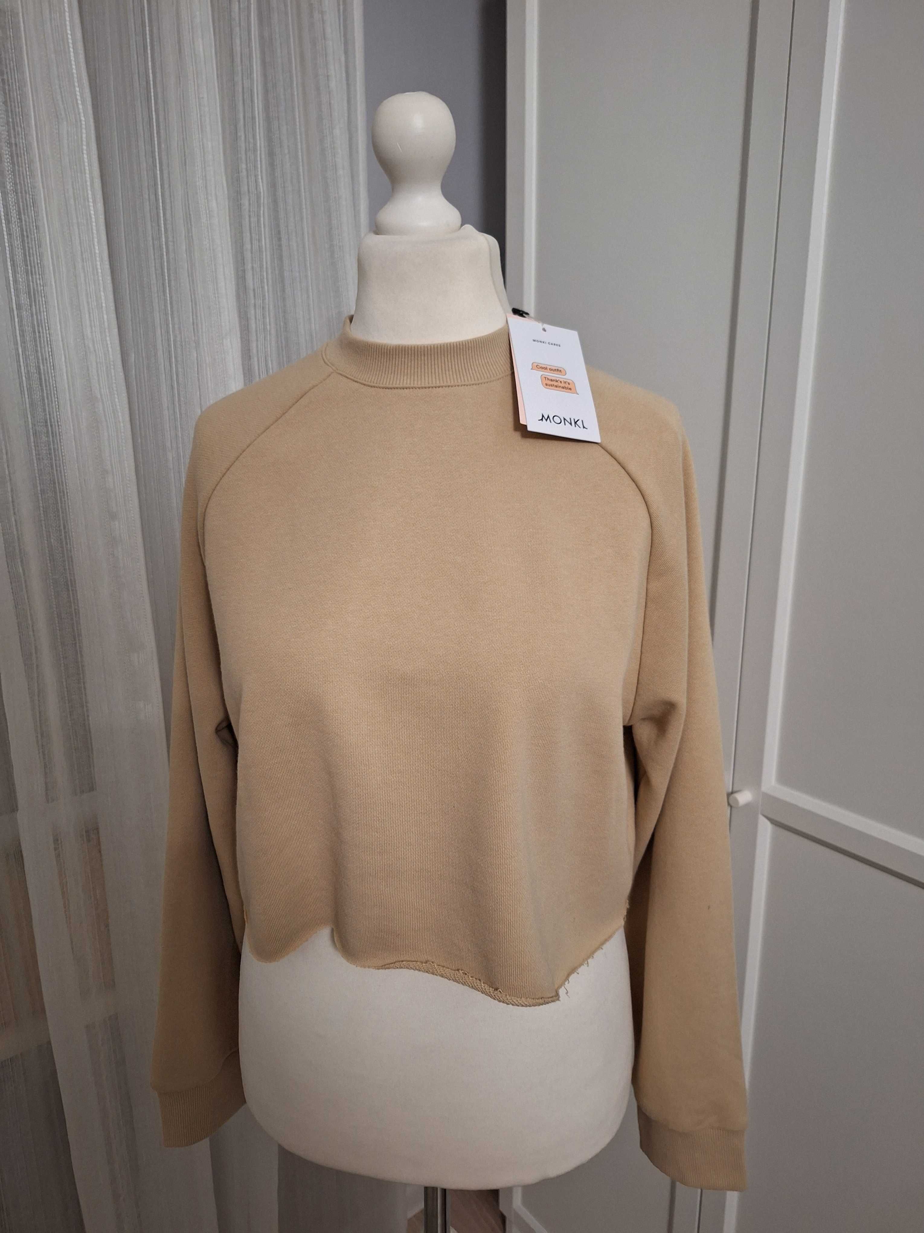 Monki, damska bluza crop top, r. S