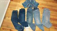 Jeans'y H&M,NEXT- 6 sztuk dziewczynka