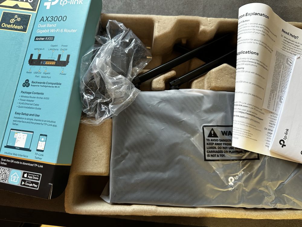 Roteador Wi-Fi TP-Link AX3000 (Archer AX55)
