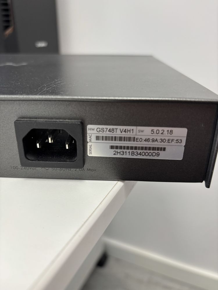 Netgear ProSafe GS748T V4H2