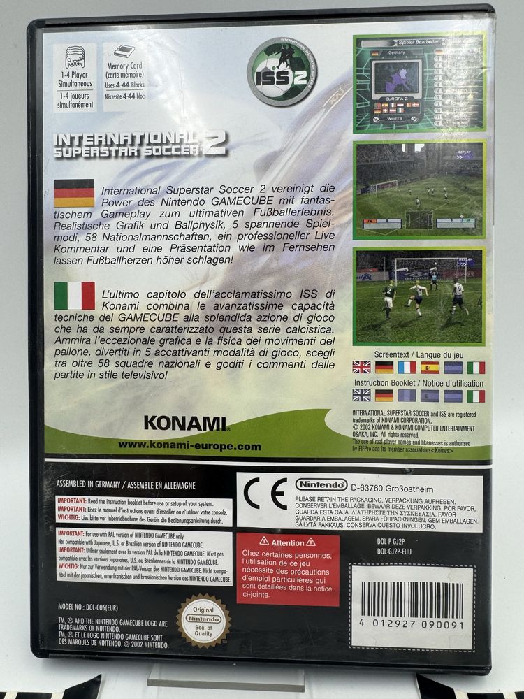 Imternational Superstar Soccer 2 Nintendo Game Cube GameCube Gwarancja