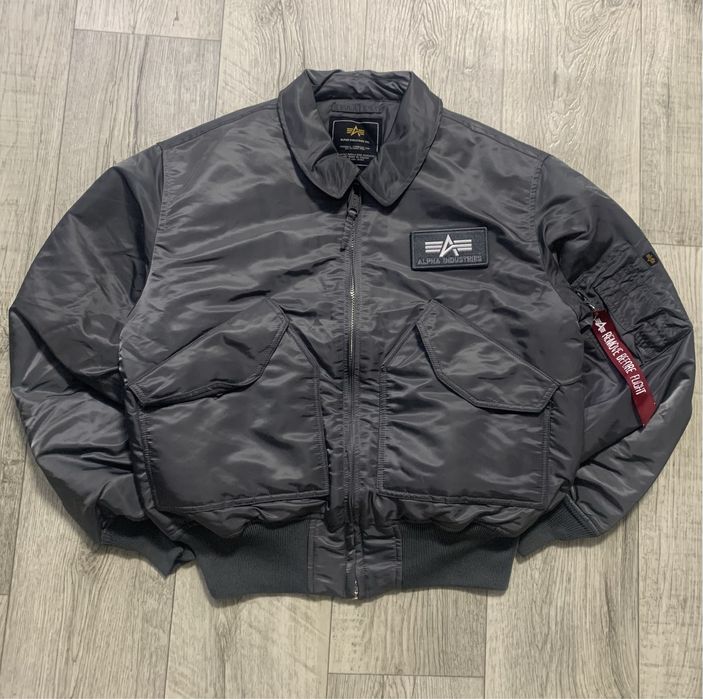 Оригинальный бомбер Alpha industries CWU 45 bomber куртка jacket