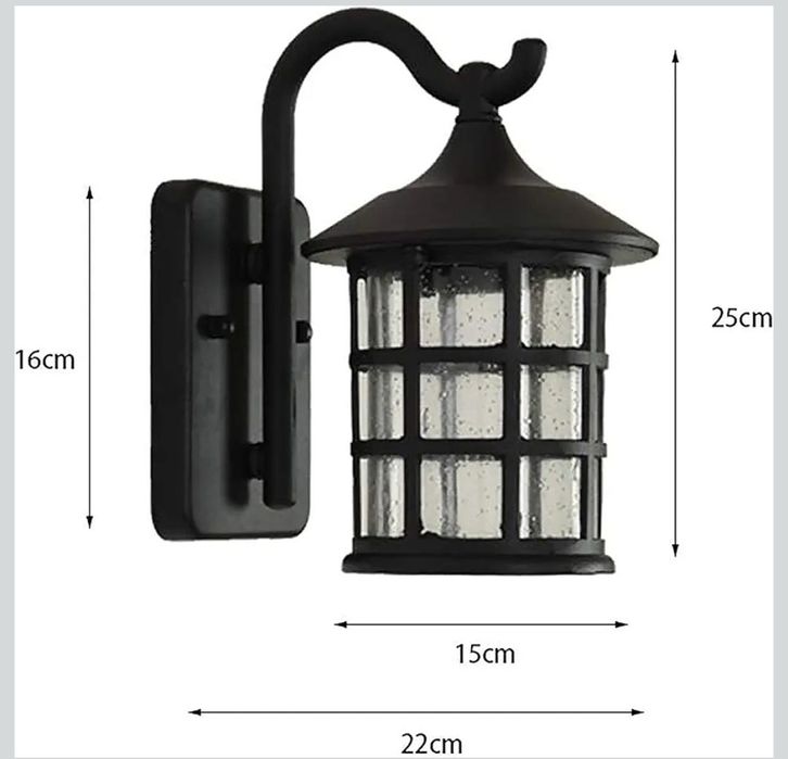 Kinkiet zewnętrzny, latarnia kinkiet wodoodporna