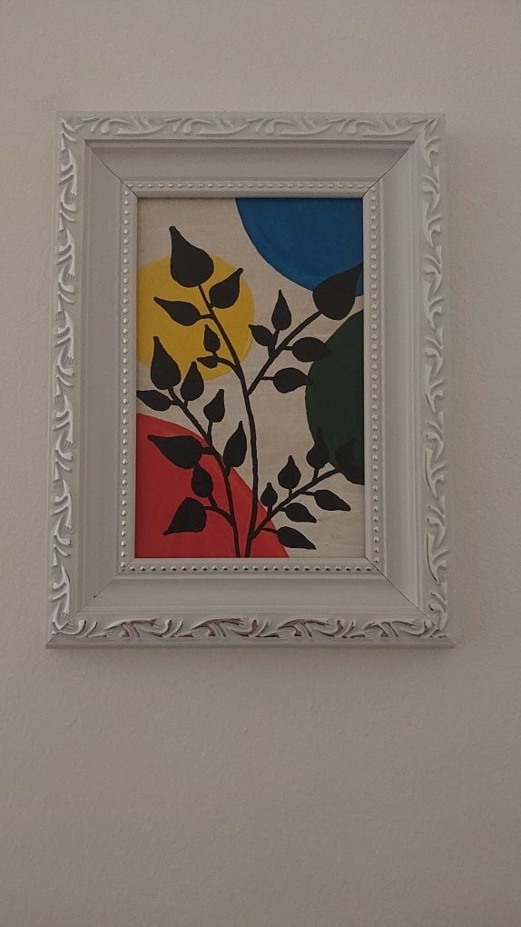 Obraz liście handmade