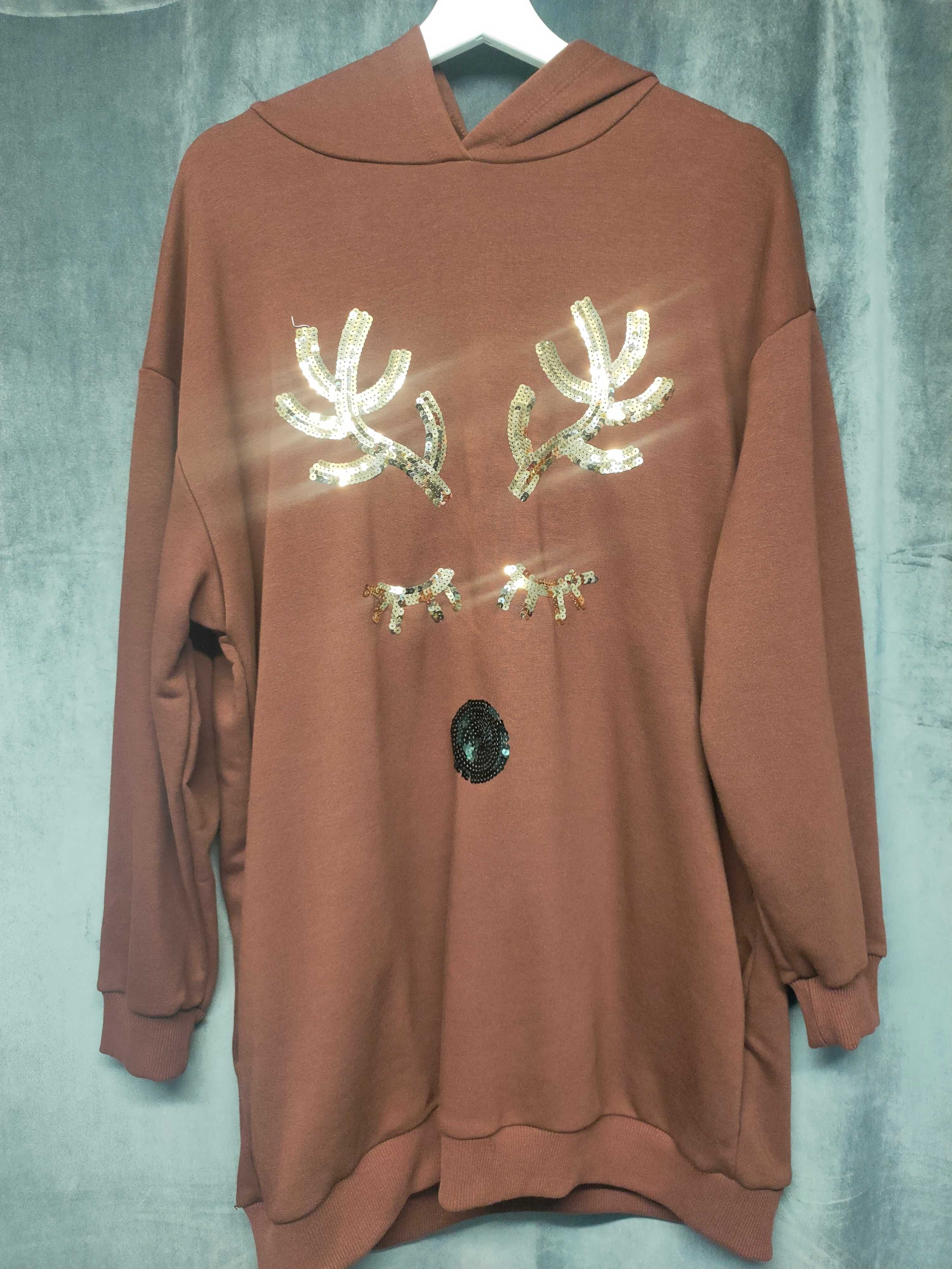 Bluza świąteczna z reniferem