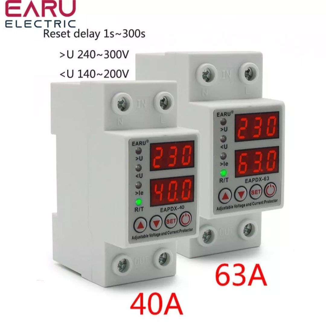 Программируемая реле защита от пере напряжения зубр