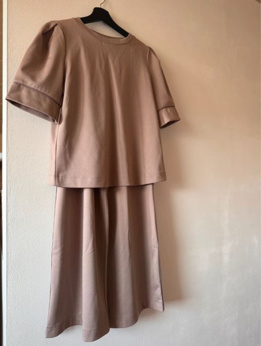 Nowy Elegancki garnitur kostium komplet Samagne M