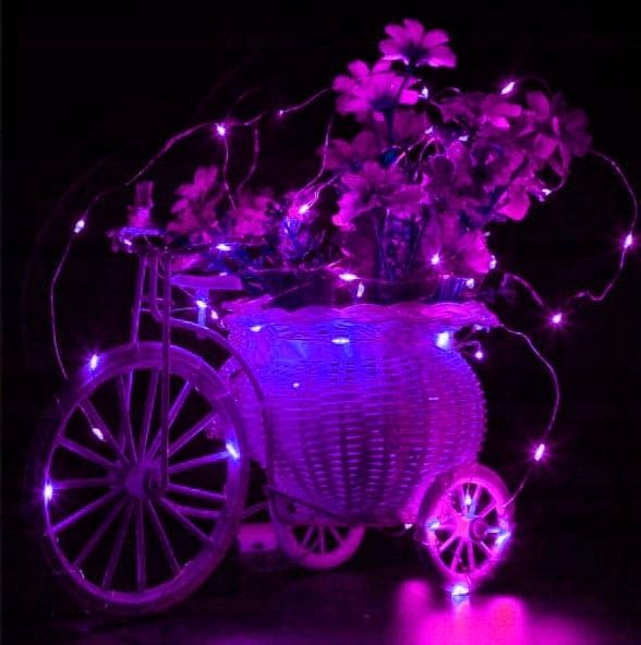 Lampki Dekoracyjne Na Druciku 30 Led Różowe