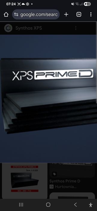 Styrodur XPS PRIME D  0,029.  Grubość.10 cm