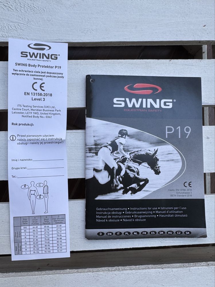 Swing P19 kamizelka jeździecka ochronna dla dzieci