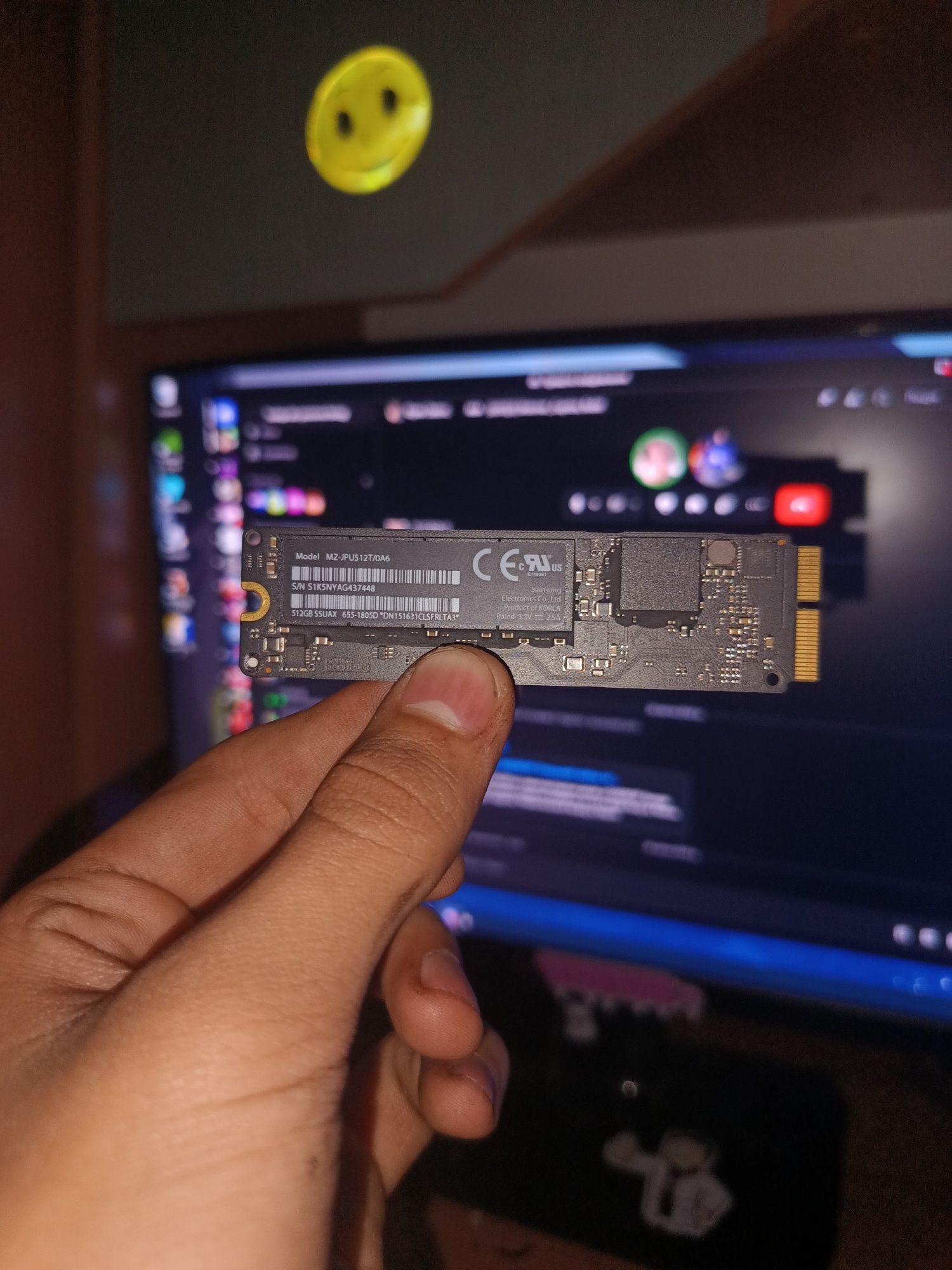 SSD Apple 512GB Samsung MZ-JPU512T