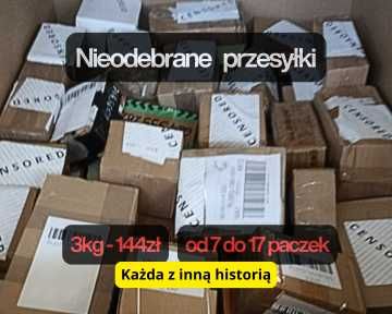 Nieodebrane paczki 3kg.– od 7 do 14 paczek w boxie.