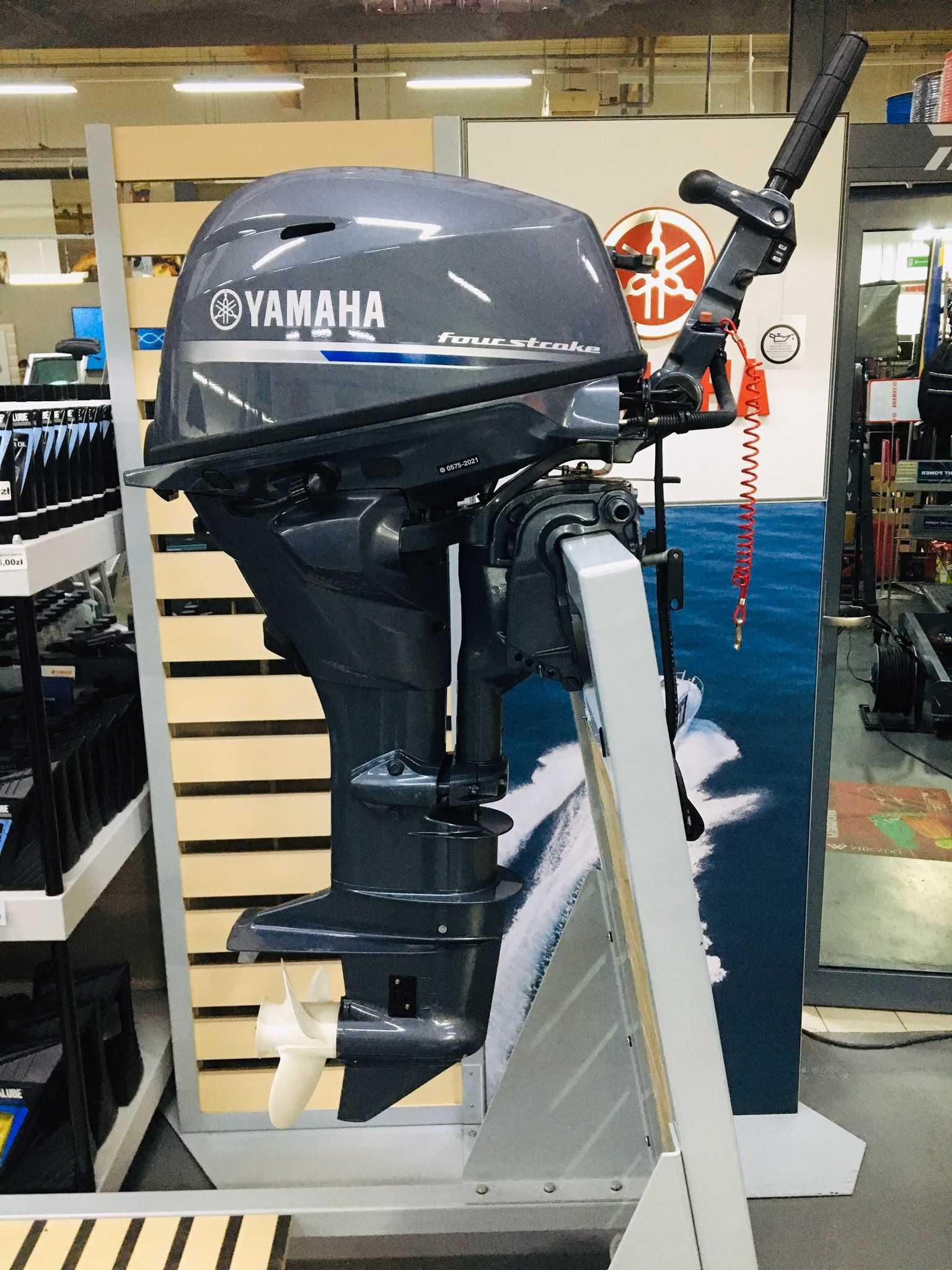 Silnik Zaburtowy Yamaha F20GWHL Rumpel Kolumna L Rozruch elektryczny