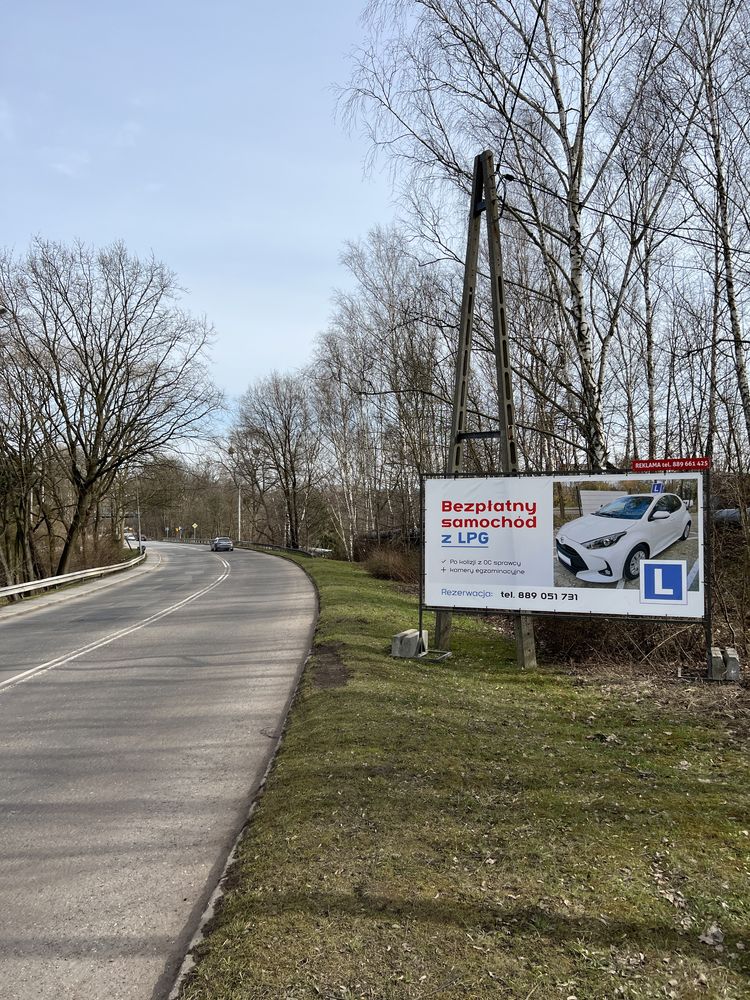 Bilbord reklama przy głównej drodze! Jastrzębie -Zdrój